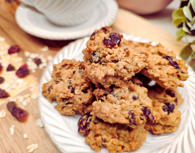 Oatmeal Cranberry Dark Chocolate Chip Cookies